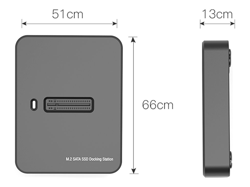 Gembird DD-U3M2 base de conexi�n para disco duro USB 3.2 Gen 1 (3.1 Gen 1) Type-C Negro