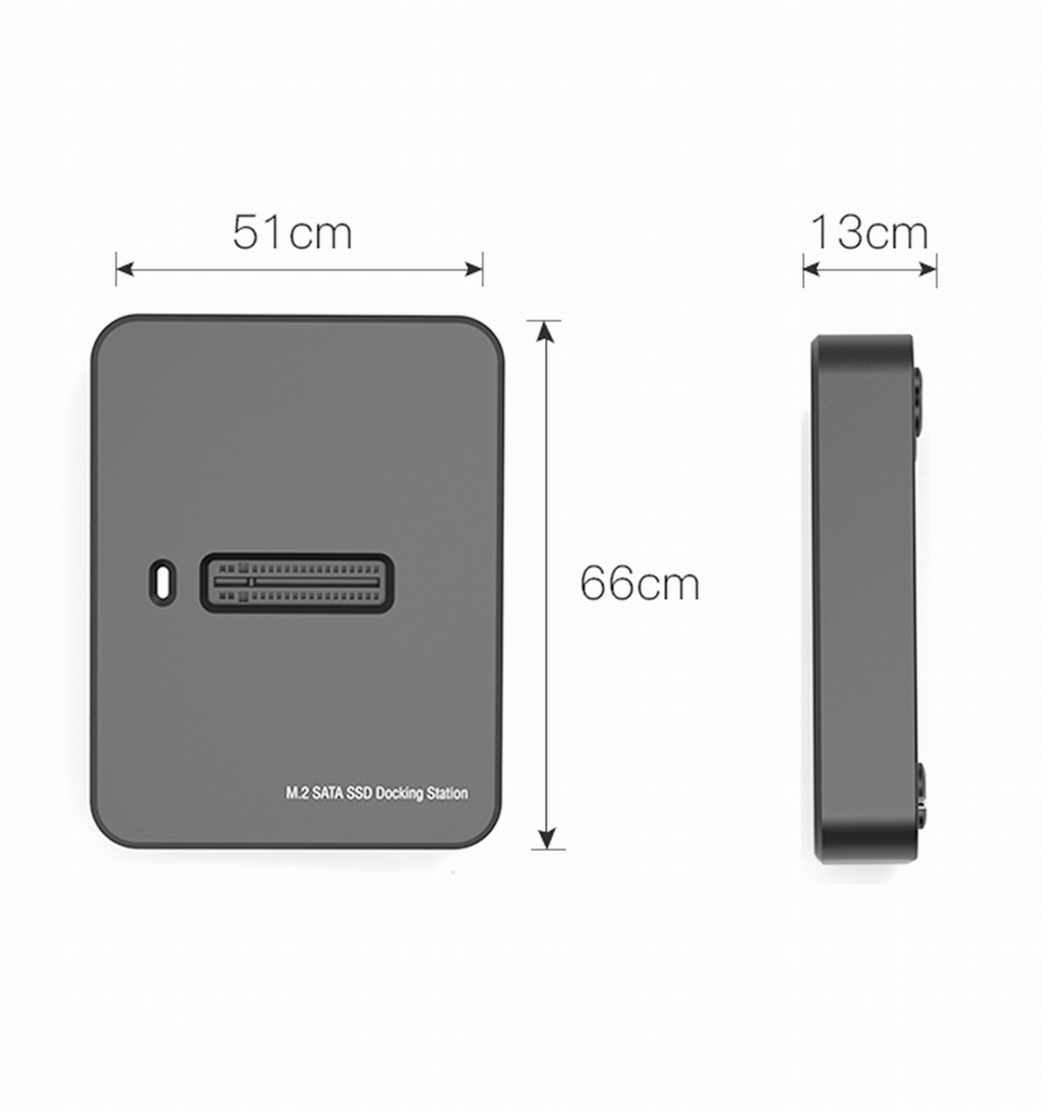 Gembird DD-U3M2 - SSD-Dockingstation - M.2 - M.2 Card (PCIe NVMe & SATA)