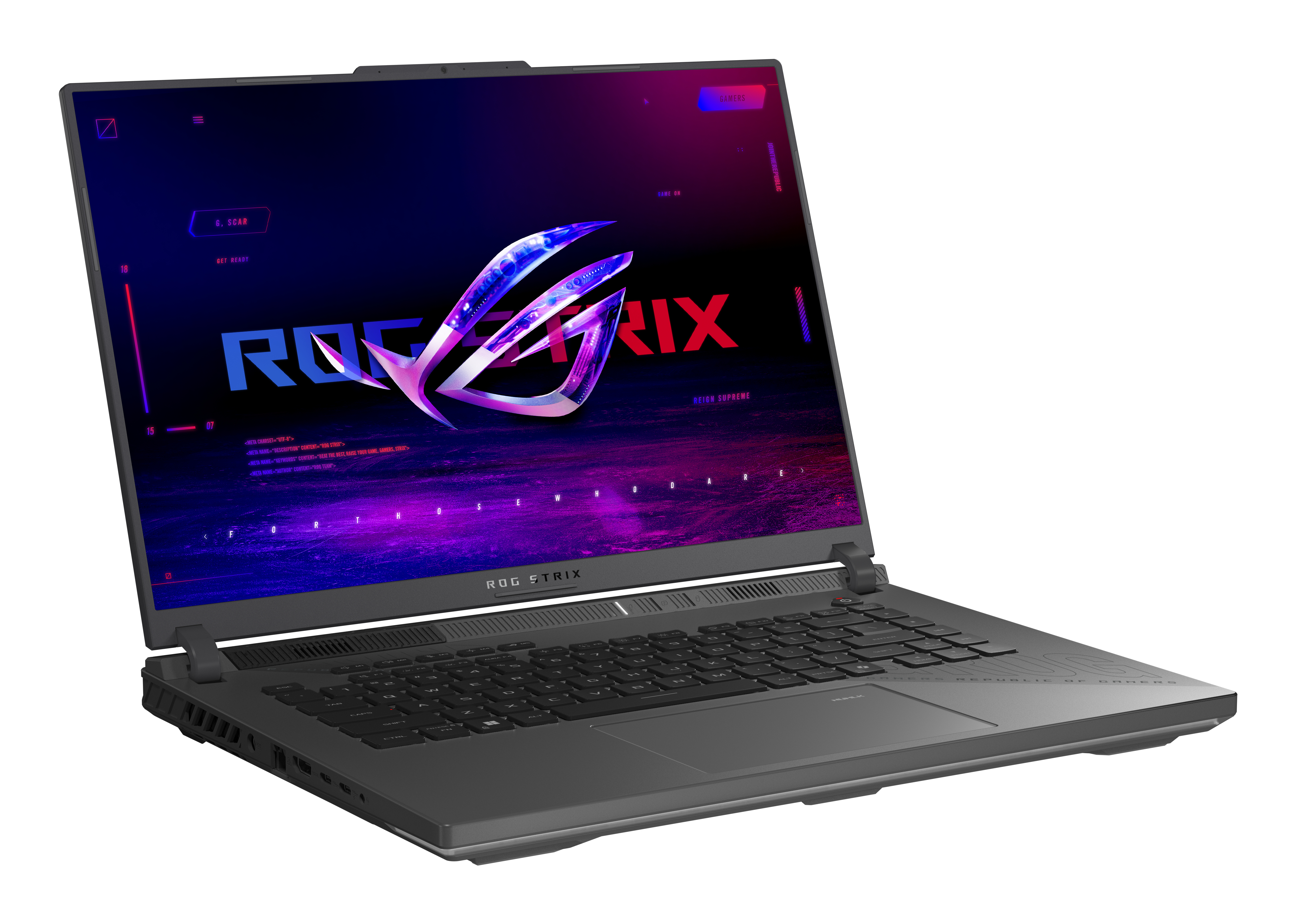 ASUS ROG Strix G16 G614FM-RV027W AMD Ryzen 9 9955HX Port�til 40,6 cm (16) WUXGA 16 GB DDR5-SDRAM 1 TB SSD NVIDIA GeForce RTX 5060 Wi-Fi 6E (802.11ax) Windows 11 Home Alem�n Gris