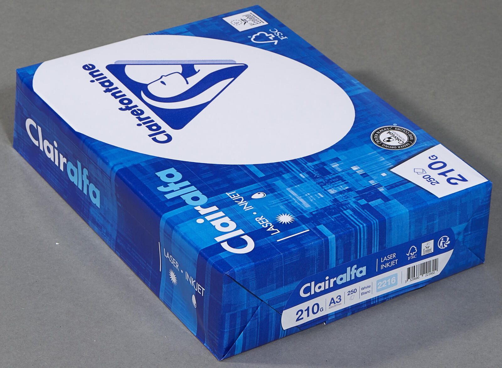 Exacompta Kopierpapier Clairalfa DIN A3 210 g/qm 250 Blatt - Normal/Kopierpapier - 210 g/m