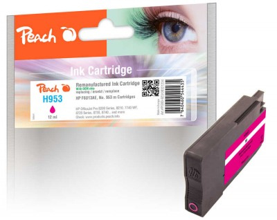 Peach Patrone HP Nr.953 magenta mit OEM Chip remanufactured - Wiederaufbereitet - Kompatibel