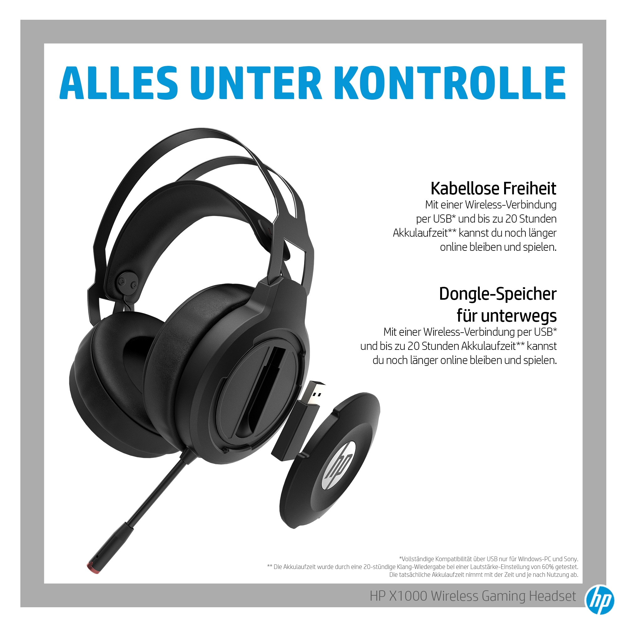 HP SOMBRA BLACK HEADSET