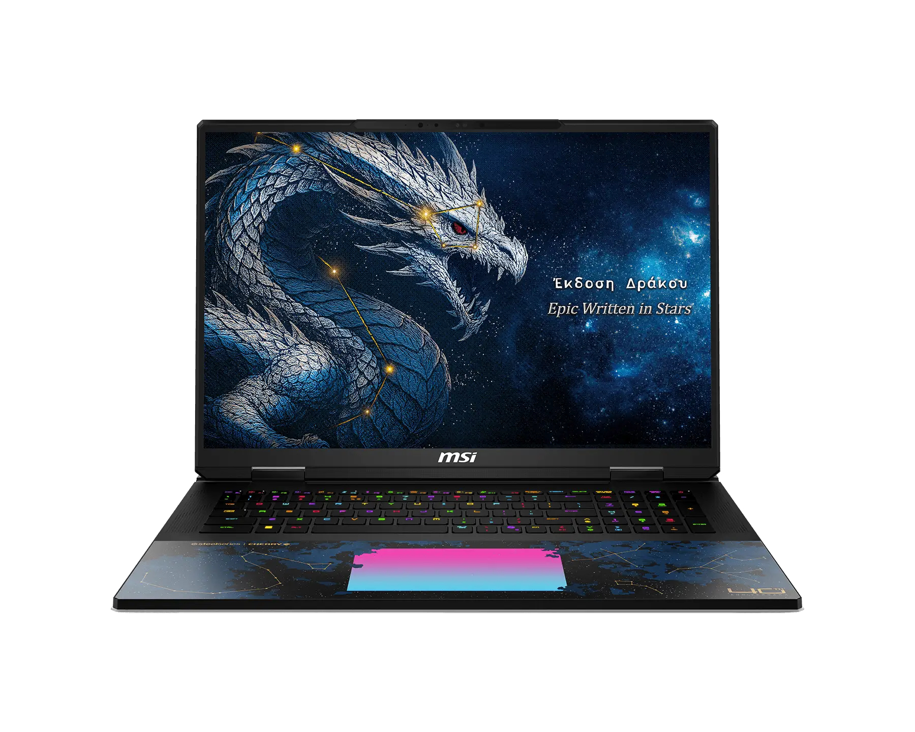 MSI Titan 18 HX A2WJ-1218 - Dragon Edition Draco Epic - Intel Core Ultra 9 290HX Plus / 2.7 GHz - Win 11 Home - GeForce RTX 5090 - 96 GB RAM - 2 TB SSD NVMe + 2 TB M.2 2280 SSD NVM Express (NVMe)