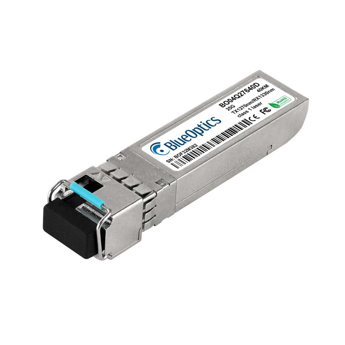 BlueOptics SFP28-25G-BX-U-40KM-DL-BO red modulo transceptor Fibra �ptica 25000 Mbit/s
