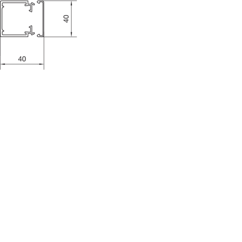 Hager LF4004007035 - 2 m - PVC - Grau
