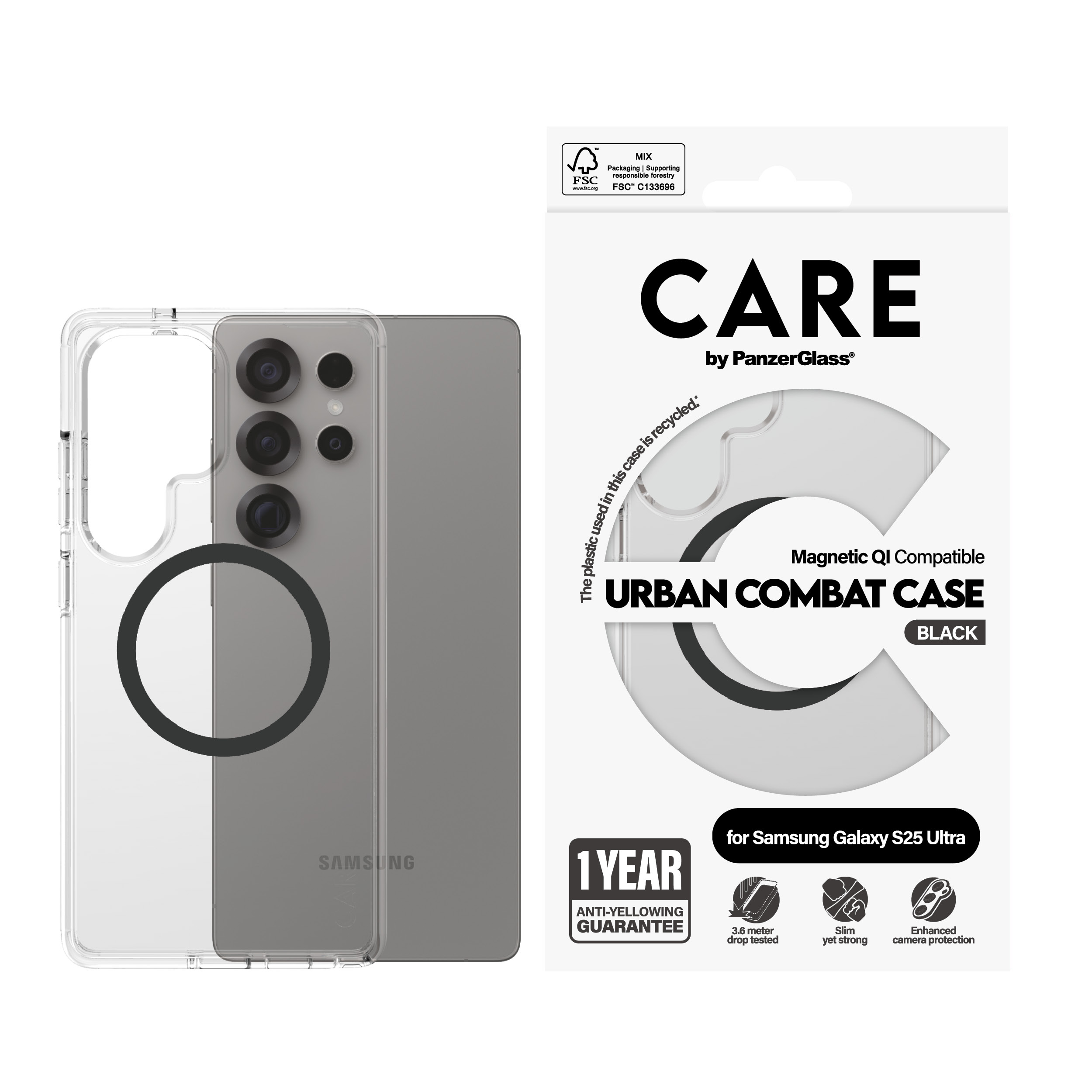 PanzerGlass CRRFUBQG38488 coque de protection pour tlphones portables Housse Transparent