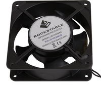 Rockstable 120mm Lfter - Khlgeblse - Schwarz - 12 cm - 112 m/h - Rund - 220-240 V