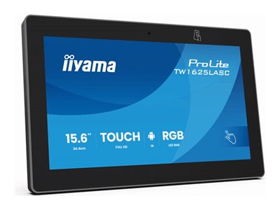 iiyama TW1625LASC-B3PNR pantalla para sala de reuniones 39,6 cm (15.6) 1920 x 1080 Pixeles LED Wi-Fi 6 (802.11ax), Wi-Fi 5 (802.11ac), Wi-Fi 4 (802.11n), 802.11g, 802.11a, 802.11b Negro Bluetooth
