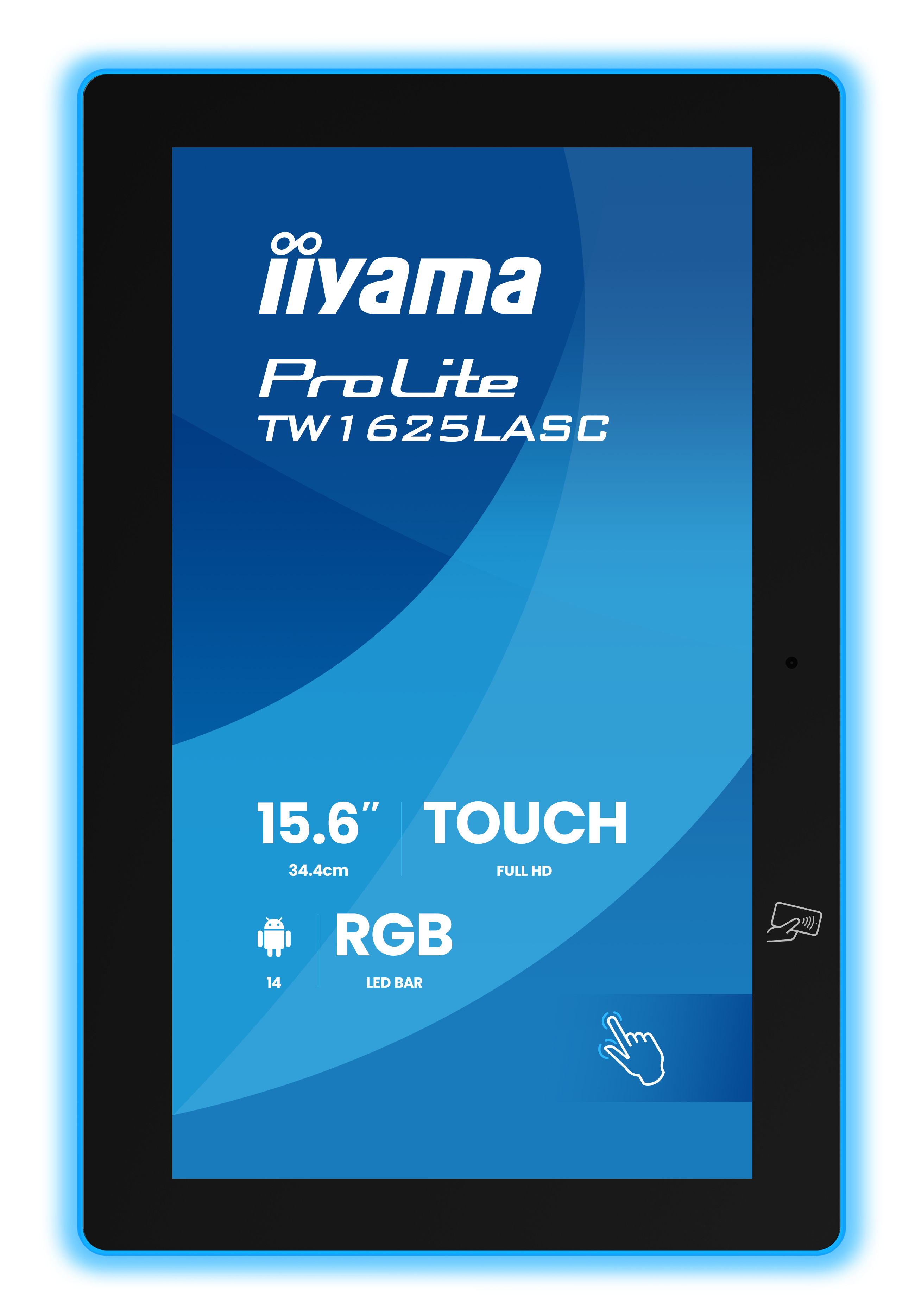 iiyama TW1625LASC-B3PNR espositore per sale riunioni 39,6 cm (15.6) 1920 x 1080 Pixel LED Wi-Fi 6 (802.11ax), Wi-Fi 5 (802.11ac), Wi-Fi 4 (802.11n), 802.11g, 802.11a, 802.11b Nero Bluetooth