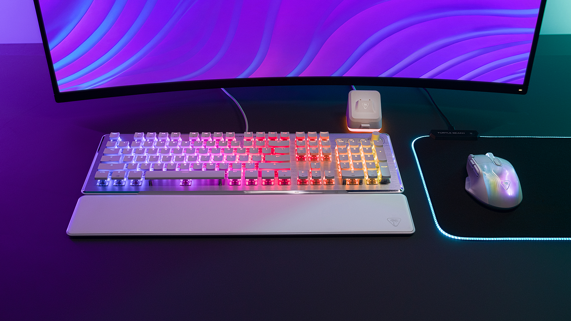 Turtle Beach Vulcan II Linear Gaming-Tastatur Wei� - Tastatur