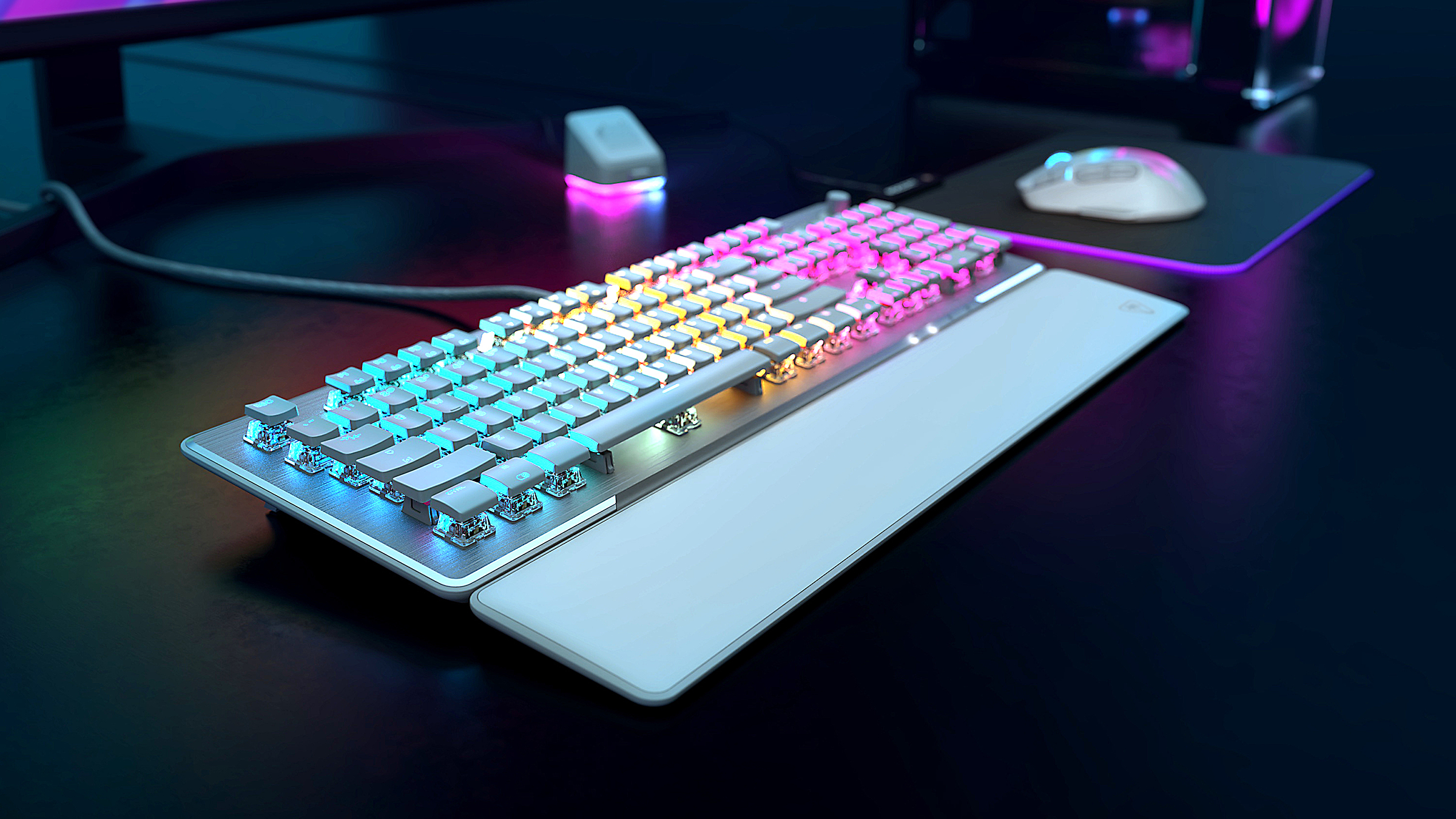 Turtle Beach Vulcan II Linear Gaming-Tastatur Wei� - Tastatur