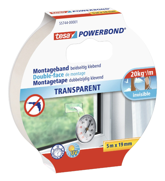 Tesa Powerbond - Doppelseitiges Klebeband - 19