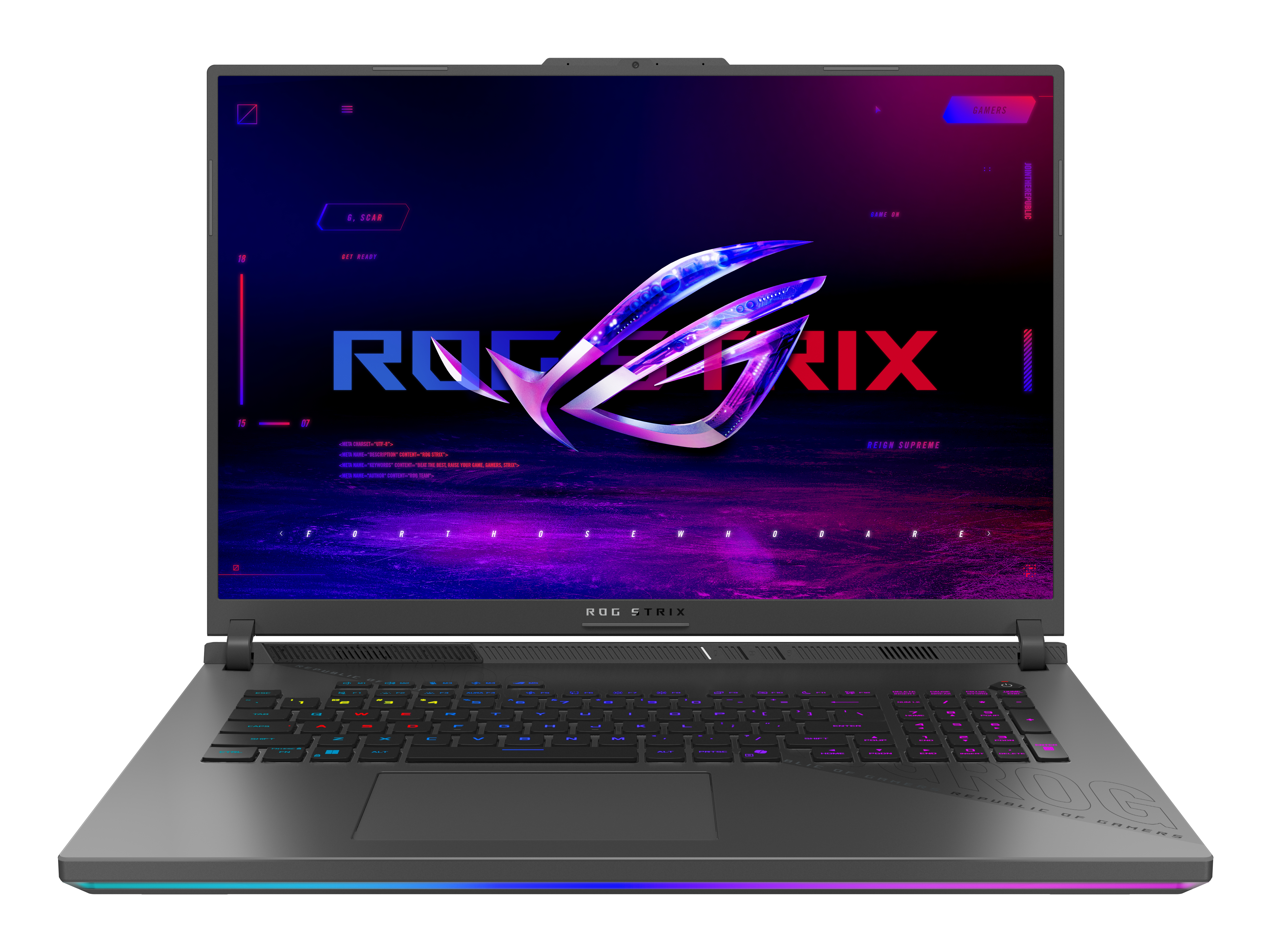 ASUS ROG Strix G18 G814PM-S8023W AMD Ryzen 9 8940HX Ordinateur portable 45,7 cm (18) WUXGA 32 Go DDR5-SDRAM 1 To SSD NVIDIA GeForce RTX 5060 Wi-Fi 6E (802.11ax) Windows 11 Home Allemand Gris