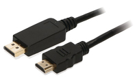 2-Power CAB0039A cavo e adattatore video 2 m DisplayPort HDMI tipo A (Standard) Nero
