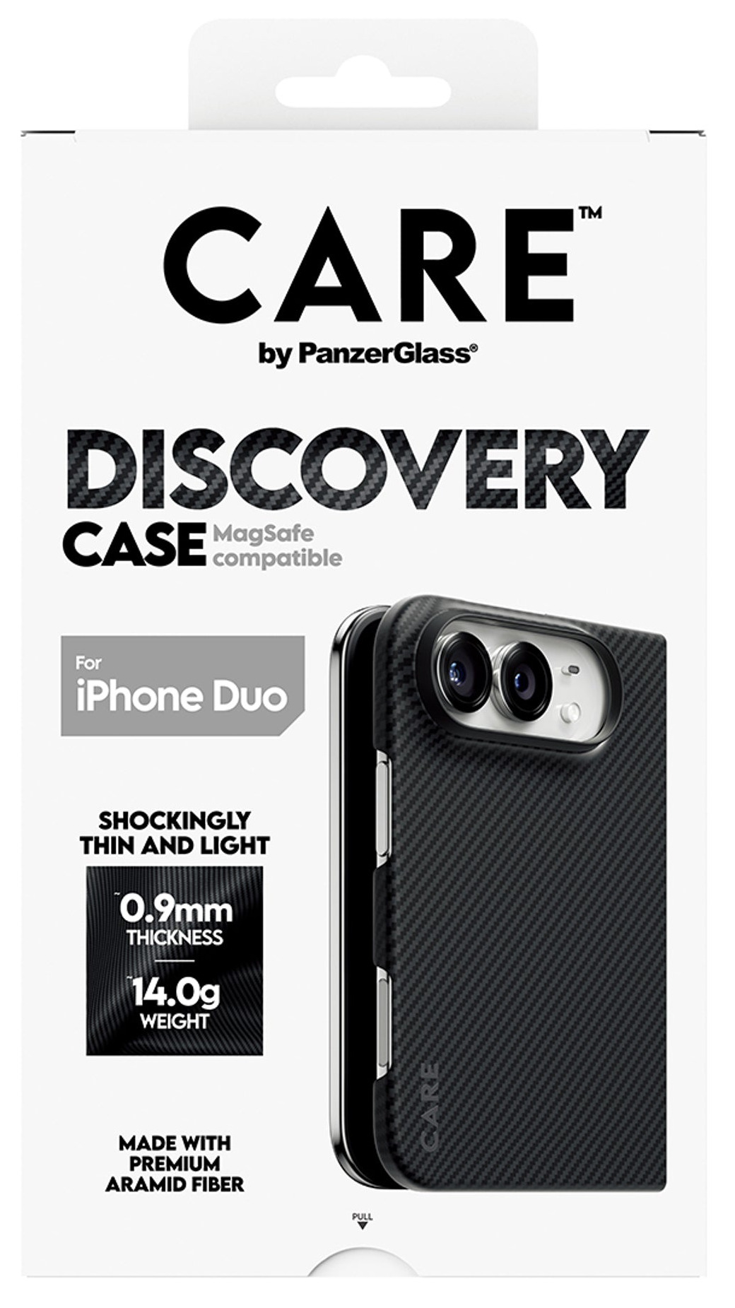PanzerGlass CARE Discovery Case Black & Grey w. MagSafe iPhone Duo