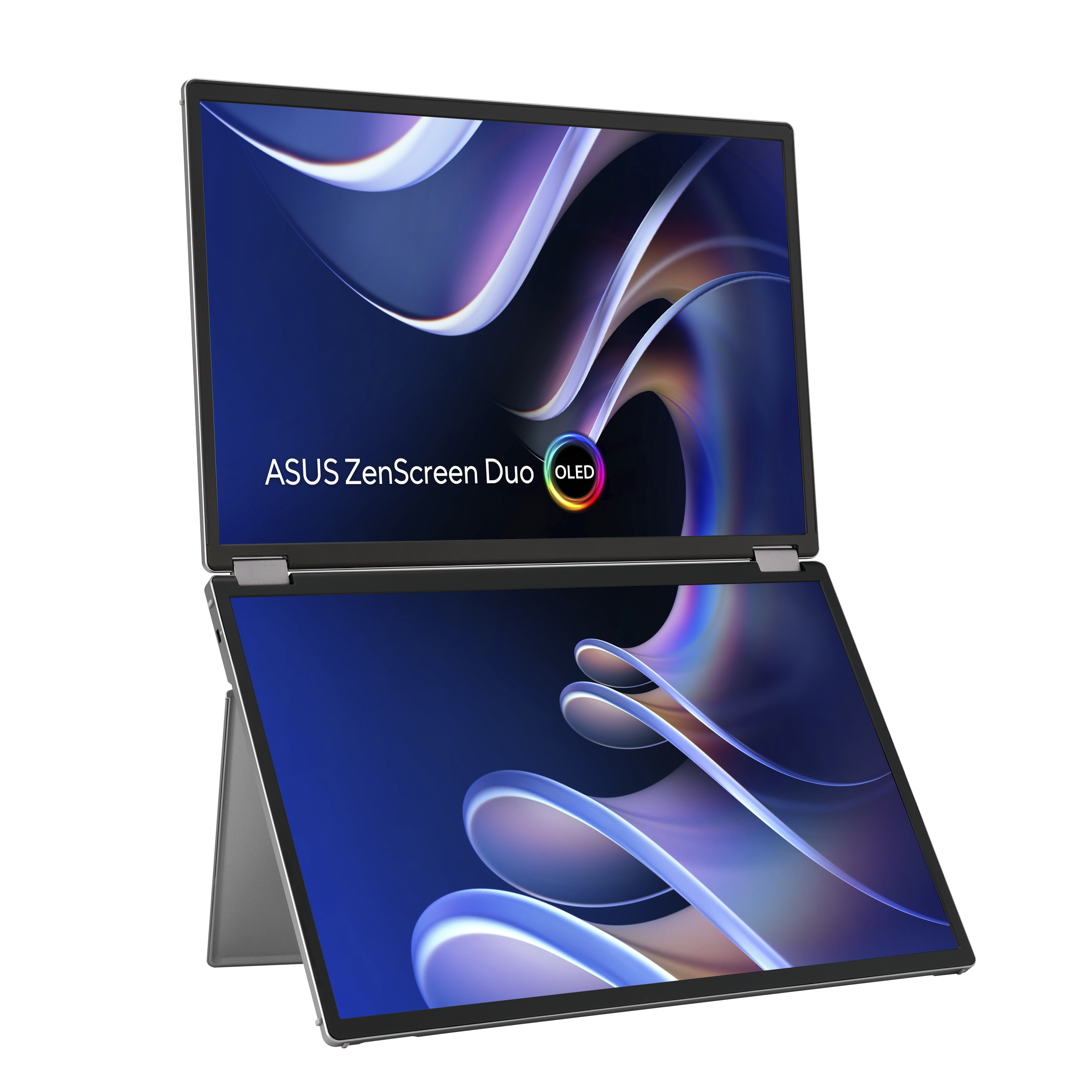 ASUS ZenScreen Duo OLED MQ149CD computer monitor 35.6 cm (14) 1920 x 1200 pixels WUXGA Silver