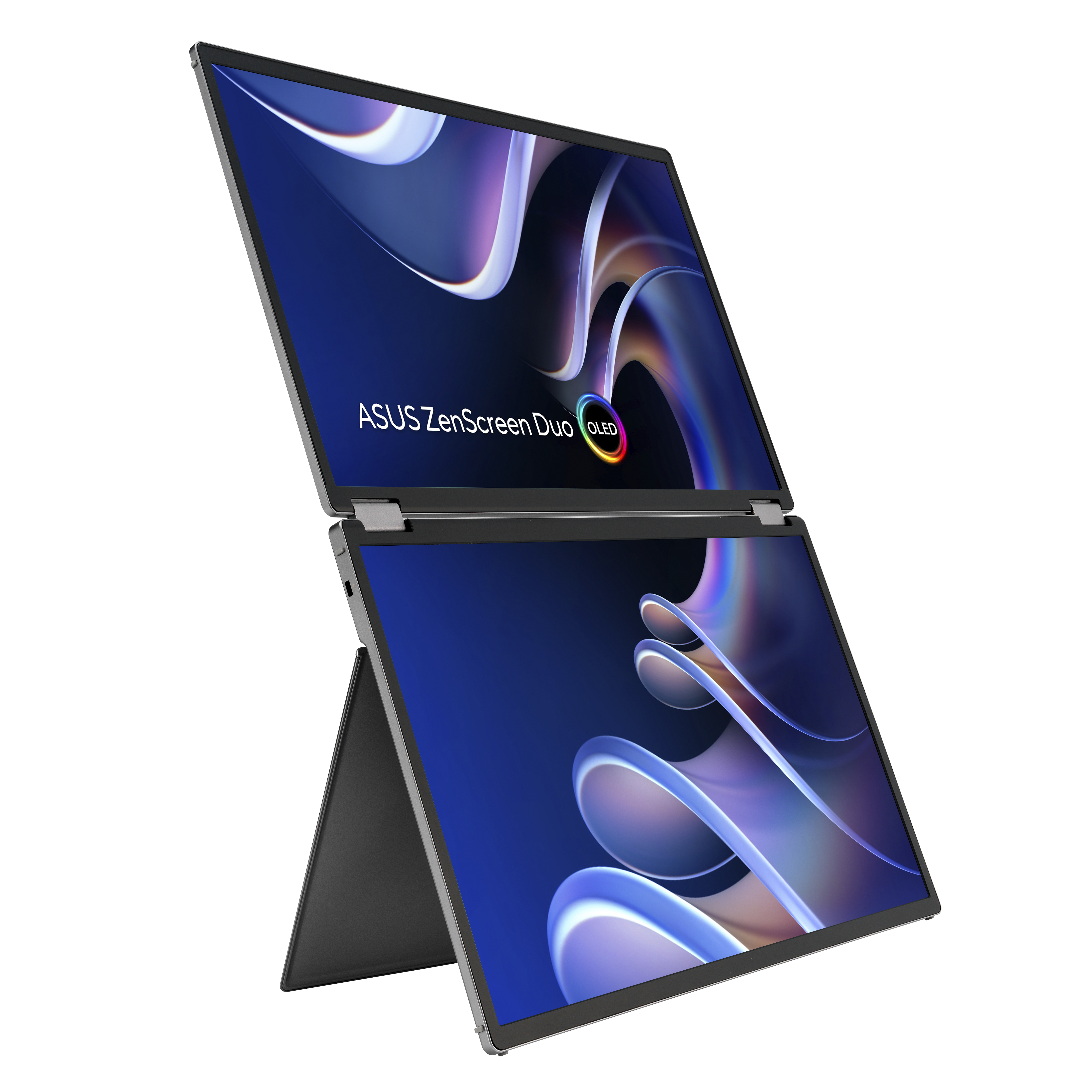 ASUS ZenScreen Duo OLED MQ149CD computer monitor 35.6 cm (14) 1920 x 1200 pixels WUXGA Silver