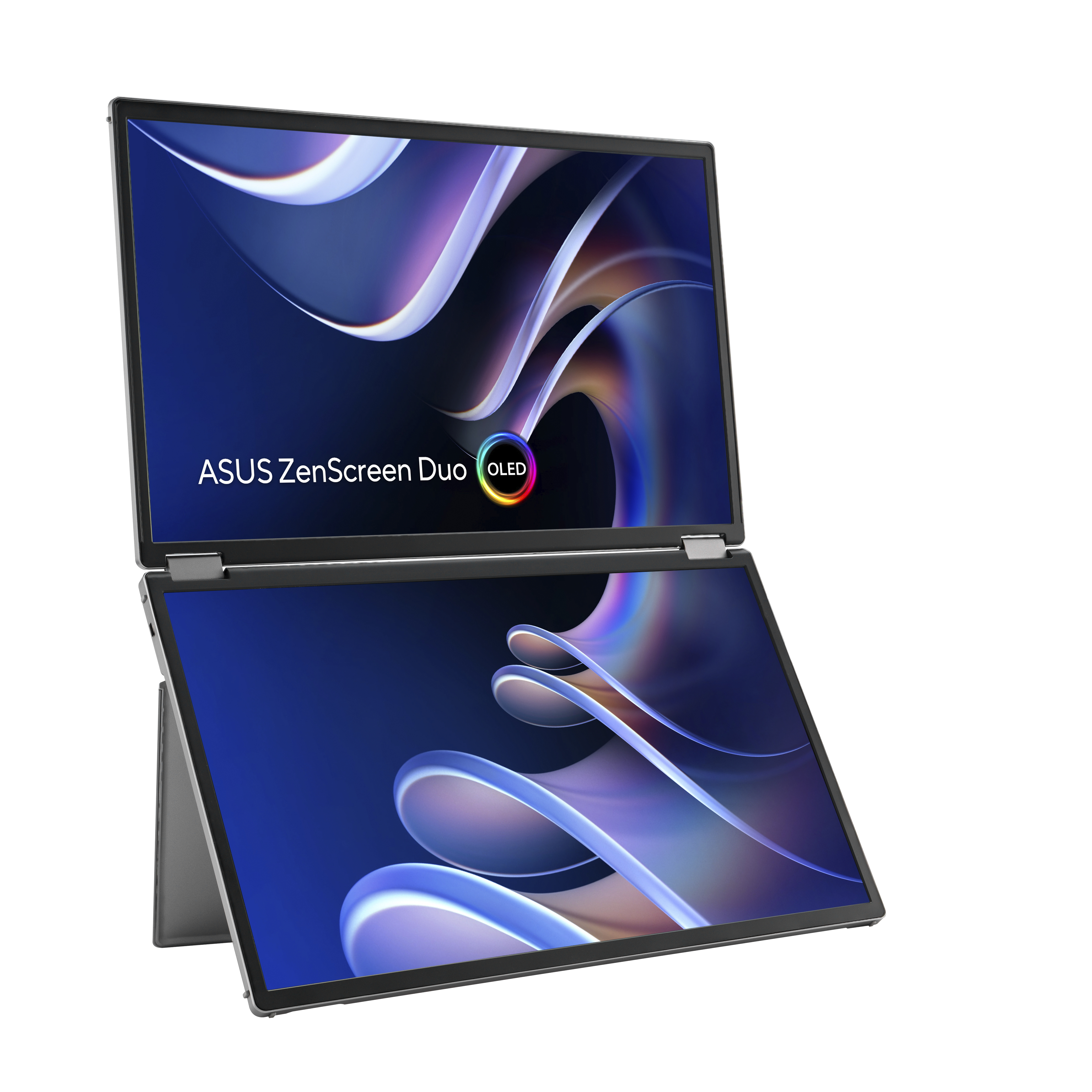 ASUS ZenScreen Duo OLED MQ149CD computer monitor 35.6 cm (14) 1920 x 1200 pixels WUXGA Silver