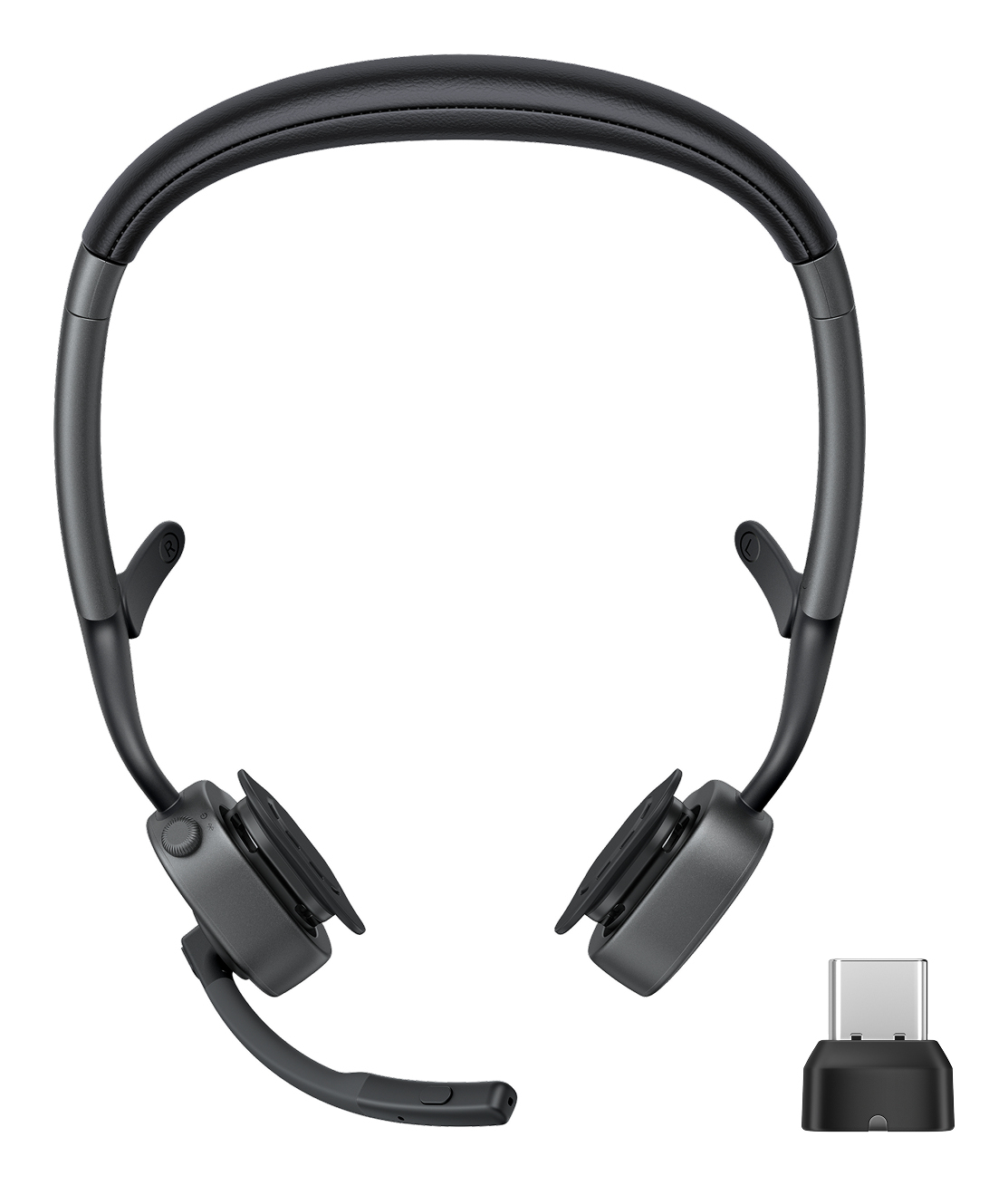 SHOKZ OpenMeet2 UC Casque Sans fil Open-ear Bureau/Centre dappels Bluetooth Noir
