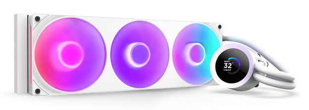 NZXT Kraken Plus 360 RGB Processeur Refroidisseur de liquide tout-en-un Blanc 1 pi�ce(s)