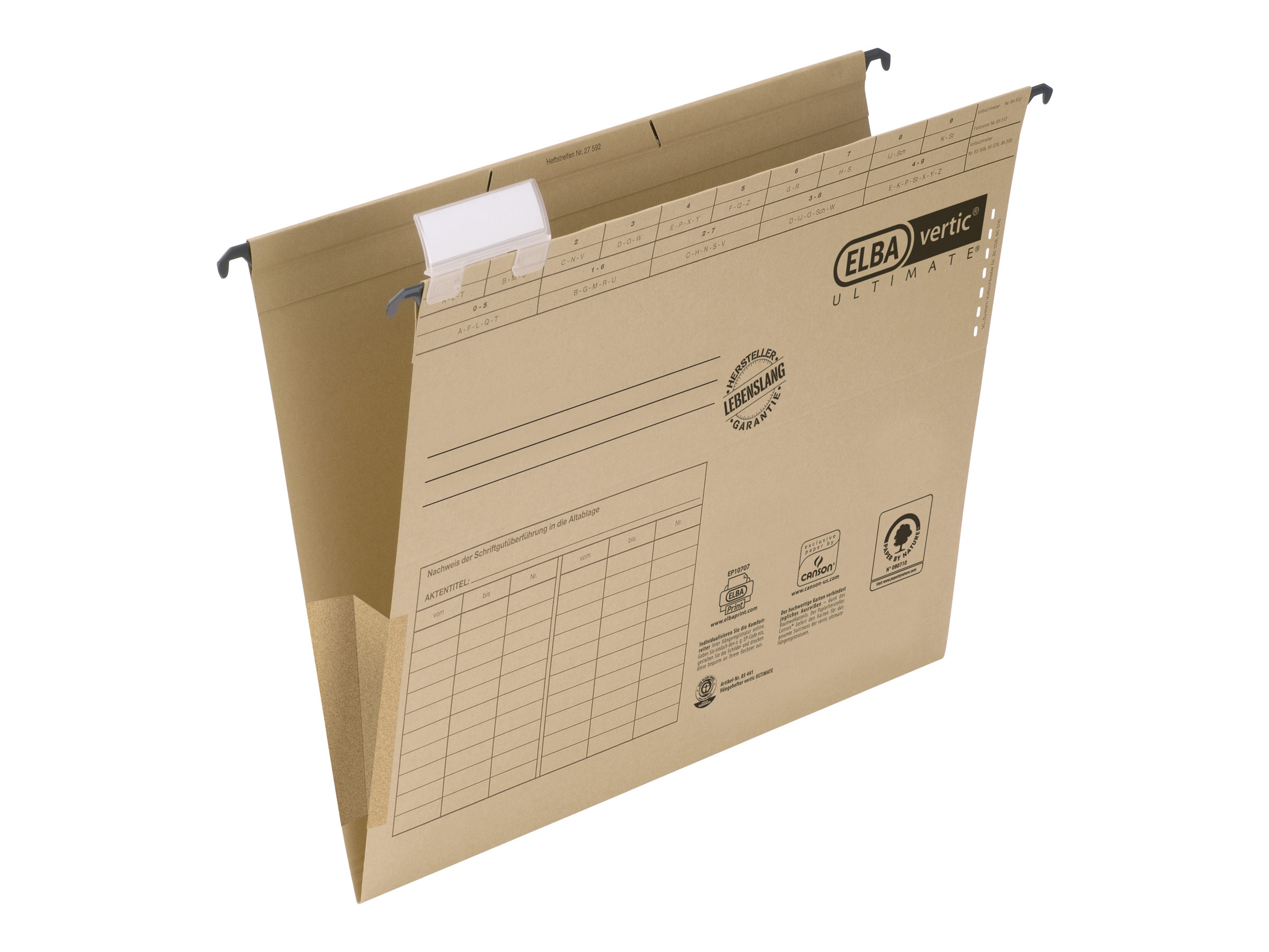 ELBA Hngetasche vertic ULTIMATE DIN A4 Naturbraun 100081040 1 St. - A4 - 330 Blatt
