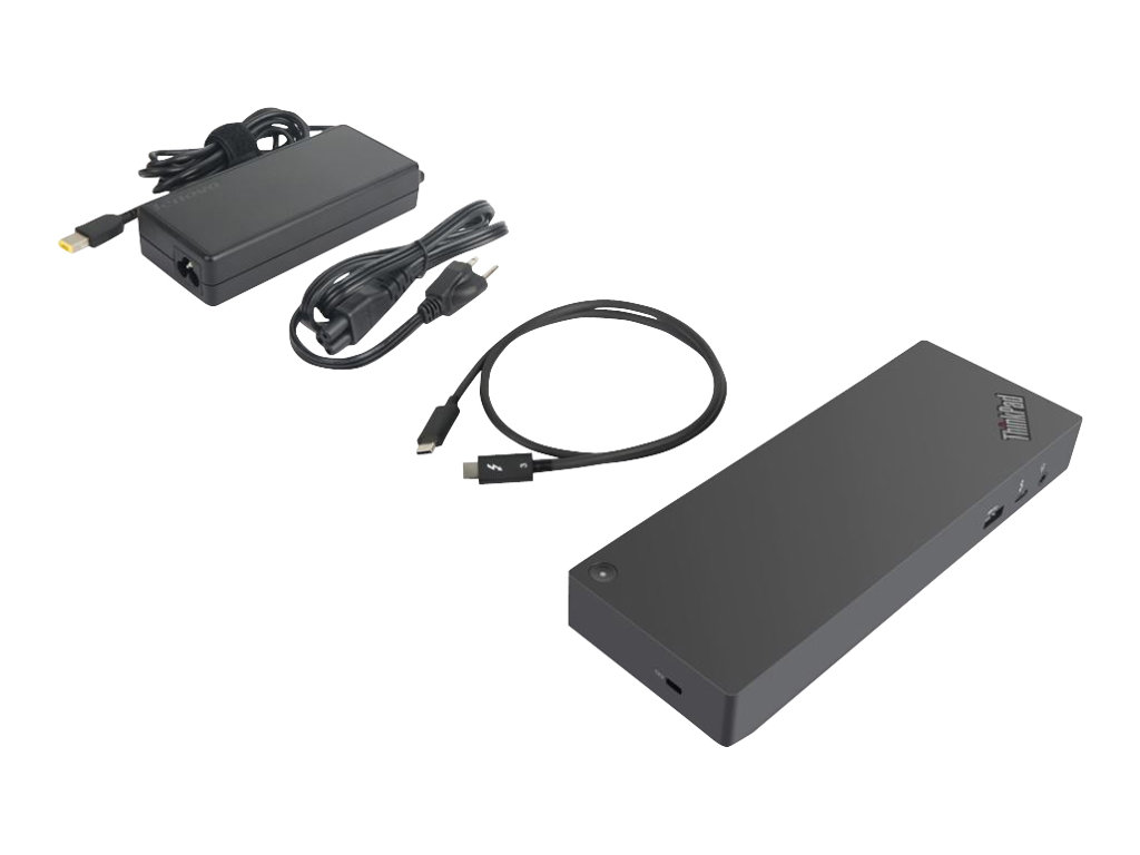 Lenovo 40AN0135UK replicatore di porte e docking station per laptop Cablato Thunderbolt 3 Nero