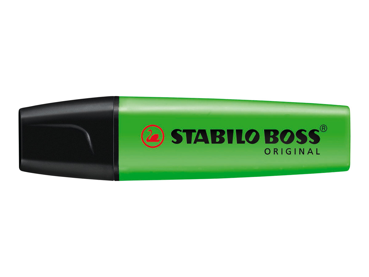 STABILO BOSS ORIGINAL - Textmarker - fluoreszierend orange, fluoreszierend gelb, fluoreszierend gr�n, fluoreszierend rosa - wasserbasierte Tinte - 2-5 mm (Packung mit 4)