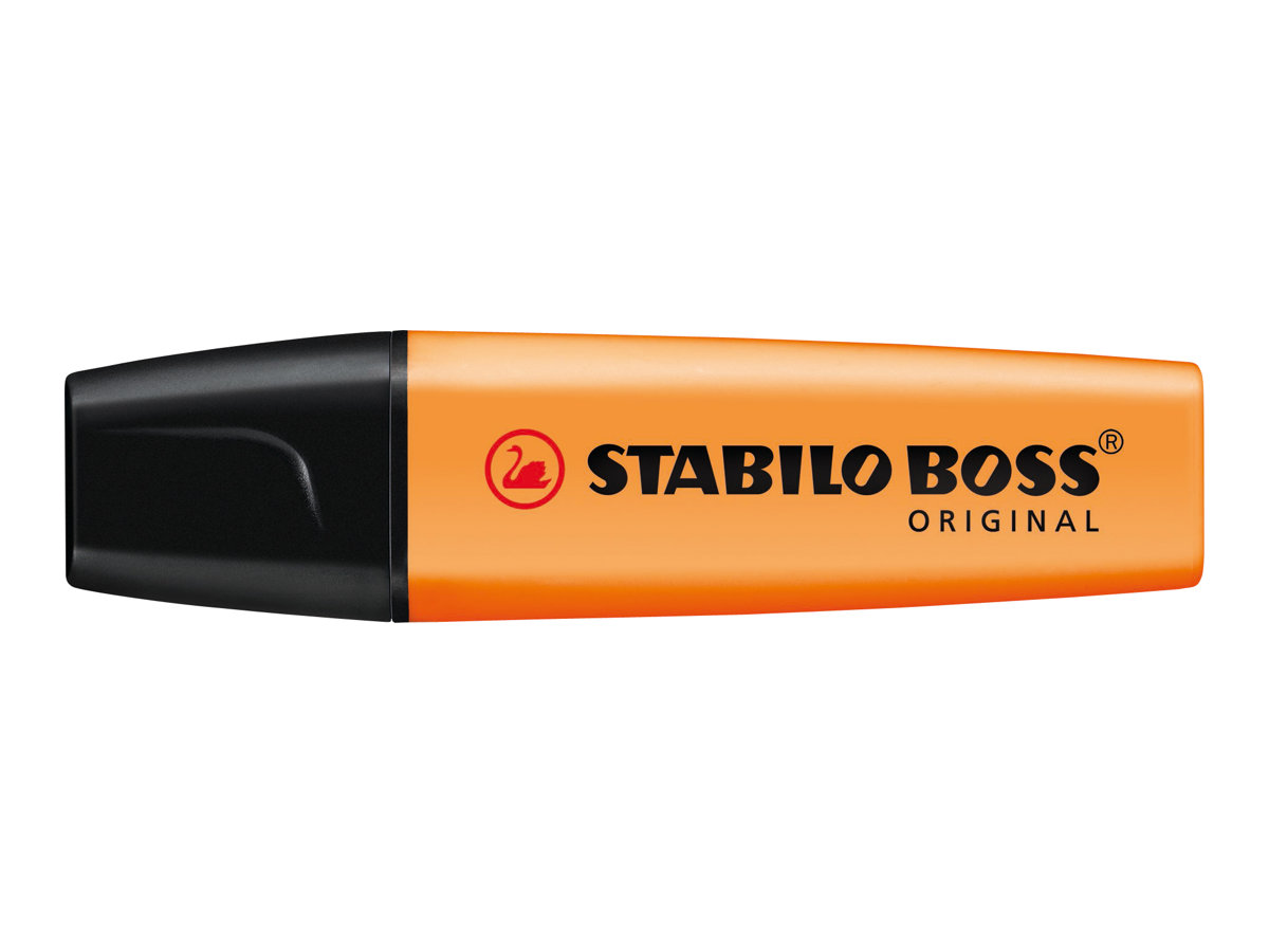 STABILO BOSS ORIGINAL - Textmarker - fluoreszierend orange, fluoreszierend gelb, fluoreszierend gr�n, fluoreszierend rosa - wasserbasierte Tinte - 2-5 mm (Packung mit 4)