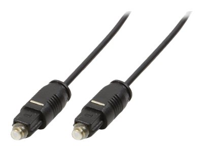 LogiLink Toslink - Toslink, 1m cable de audio Negro