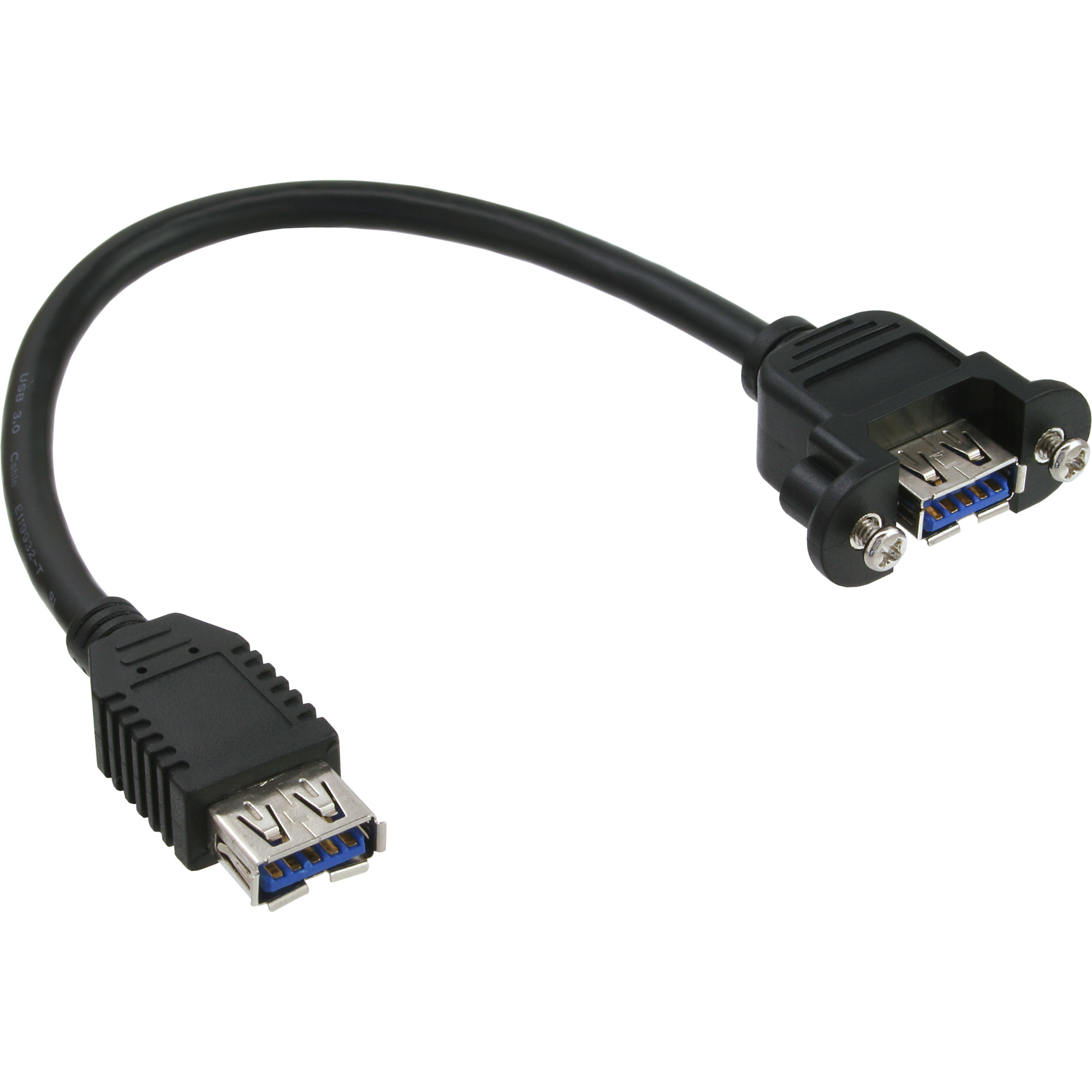 InLine 33445F cble USB 0,2 m USB 2.0 USB A Noir