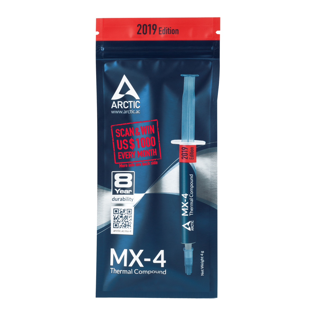 ARCTIC MX-4 - Thermal Compound Paste Carbon Based High Performance Easy to  Apply
