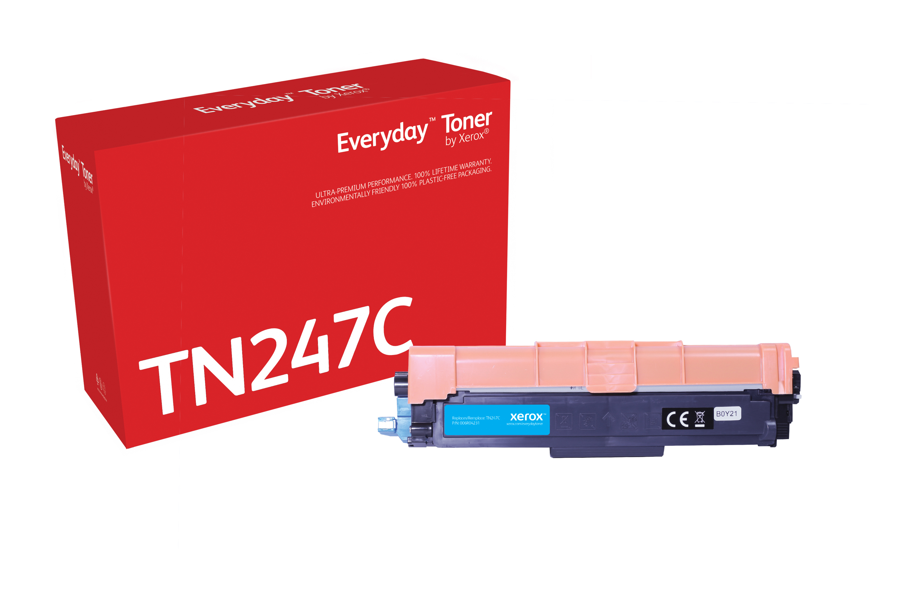 Everyday Toner Cyan compatible avec Brother TN-247C, Grande capacit