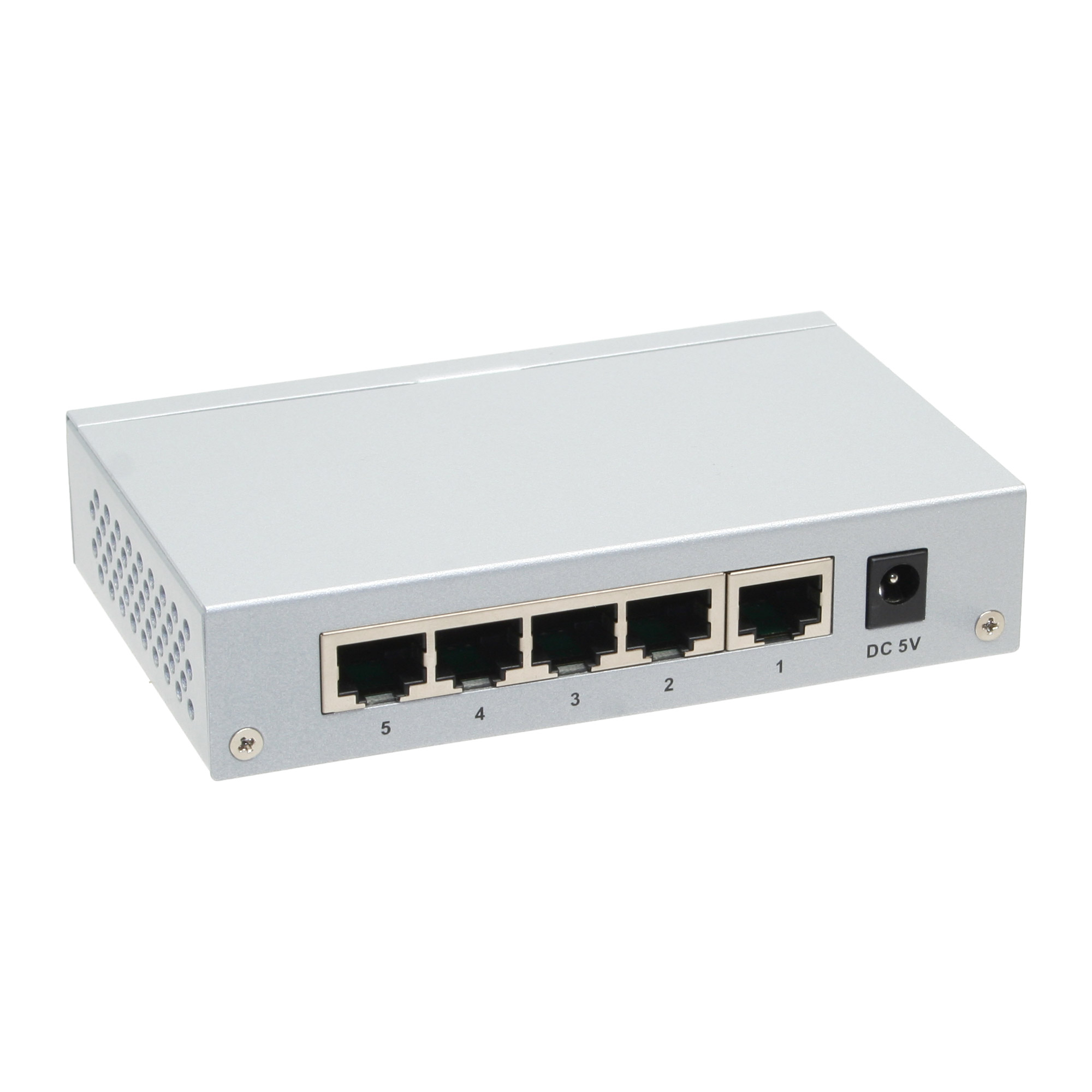 Longshine Gigabit Switch 5-Port LCS-GS7105-E Metall - Switch - 1 Gbps