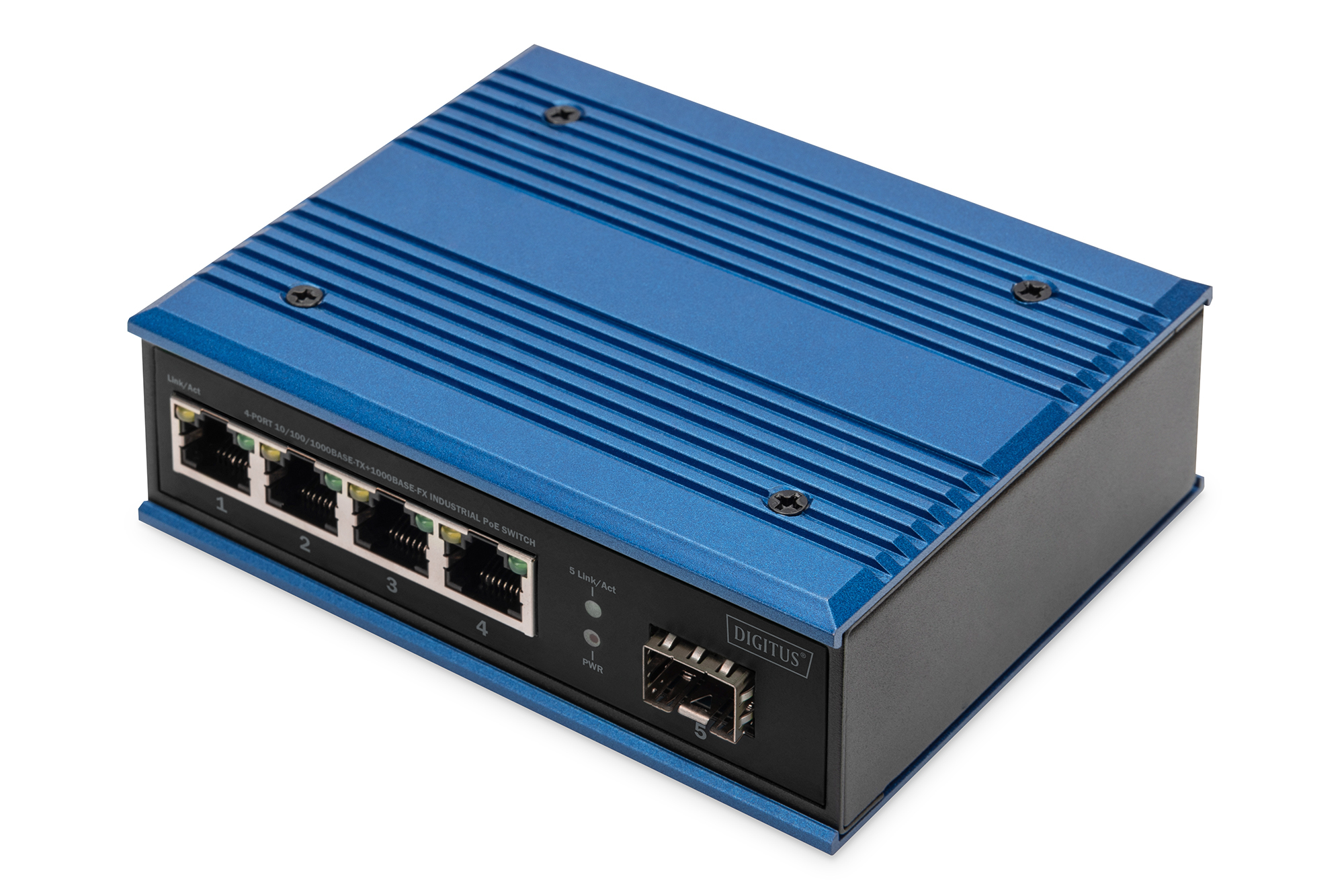 Digitus 4-port 10/100/1000BASE-TX+1000Base-FX Industrial PoE Switch