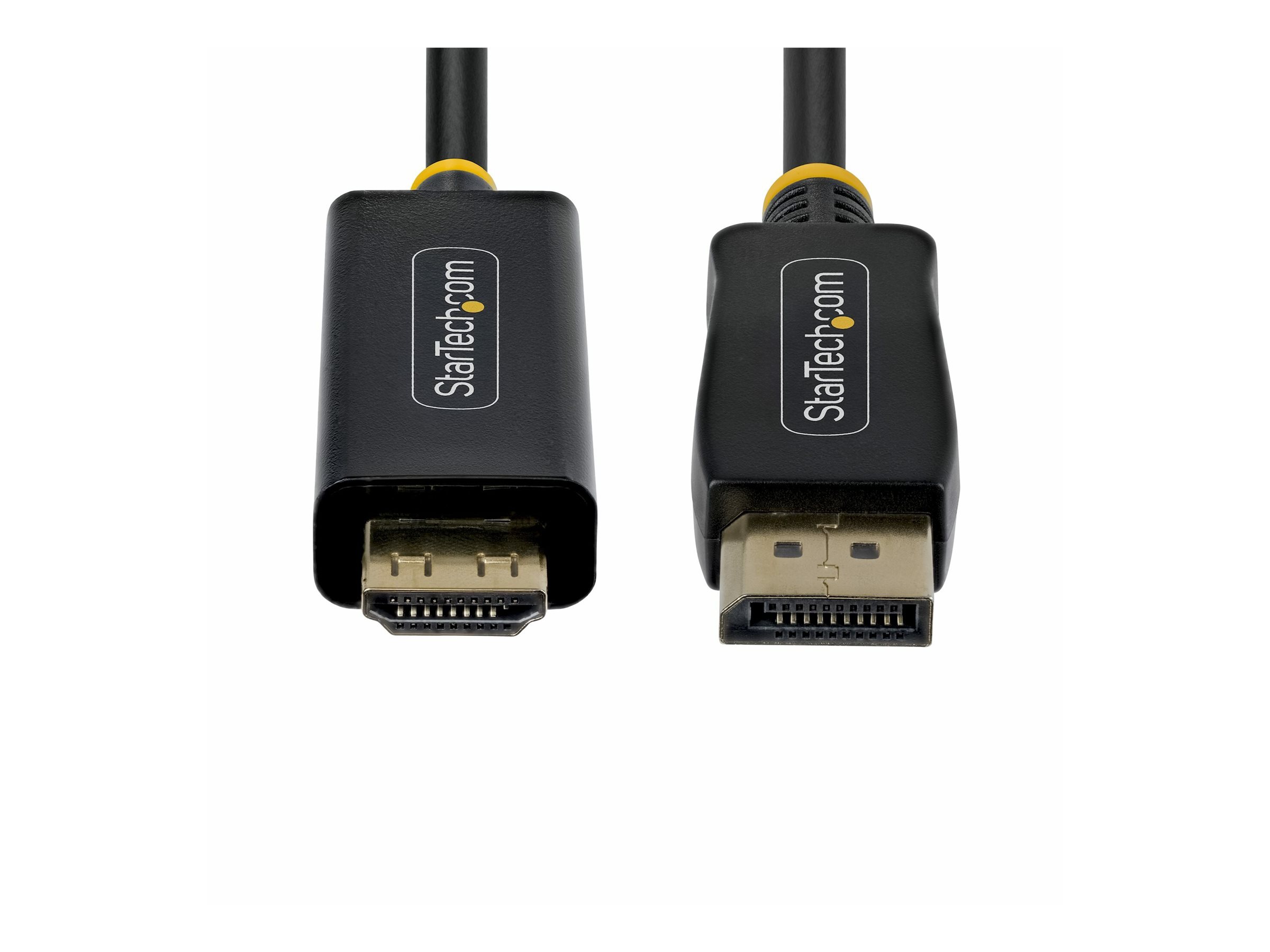 StarTech.com 2m DisplayPort to HDMI Adapter Cable with Gripping Connectors, 4K 60Hz, HDR, Uni-Directional DP to HDMI Video Converter, DP Desktop to HDMI Monitor