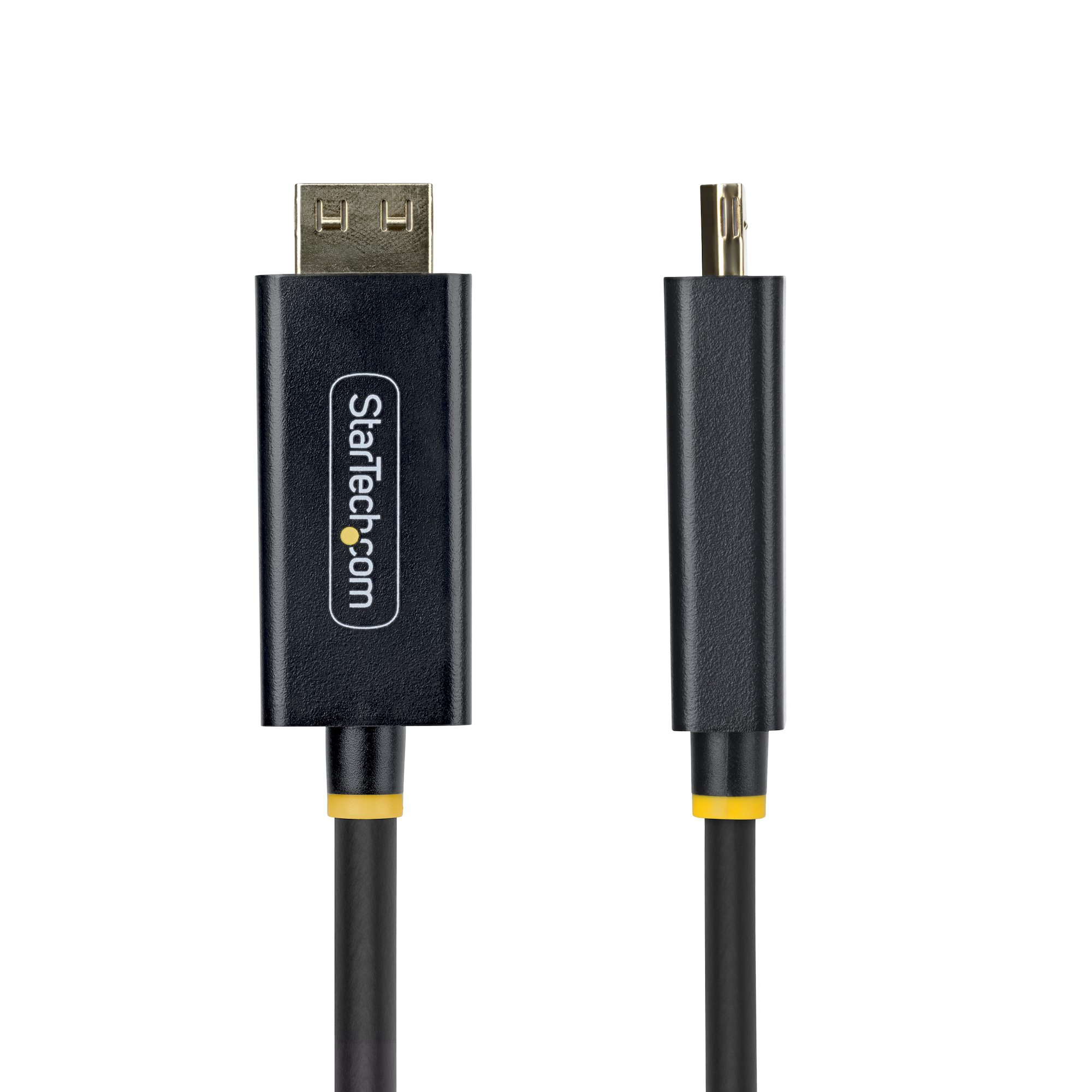 StarTech.com 2m DisplayPort to HDMI Adapter Cable with Gripping Connectors, 4K 60Hz, HDR, Uni-Directional DP to HDMI Video Converter, DP Desktop to HDMI Monitor
