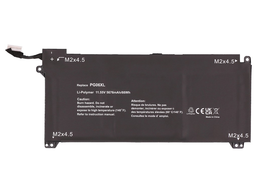 2-power Main Battery Pack HP Omen 15-dh0000na - Batterie - 66 mAh