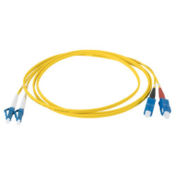 EFB Elektronik IPL-DR-LCUSCU-2-0200 cable de fibra optica 2 m LC SC I-V(ZN) H OS2 Amarillo