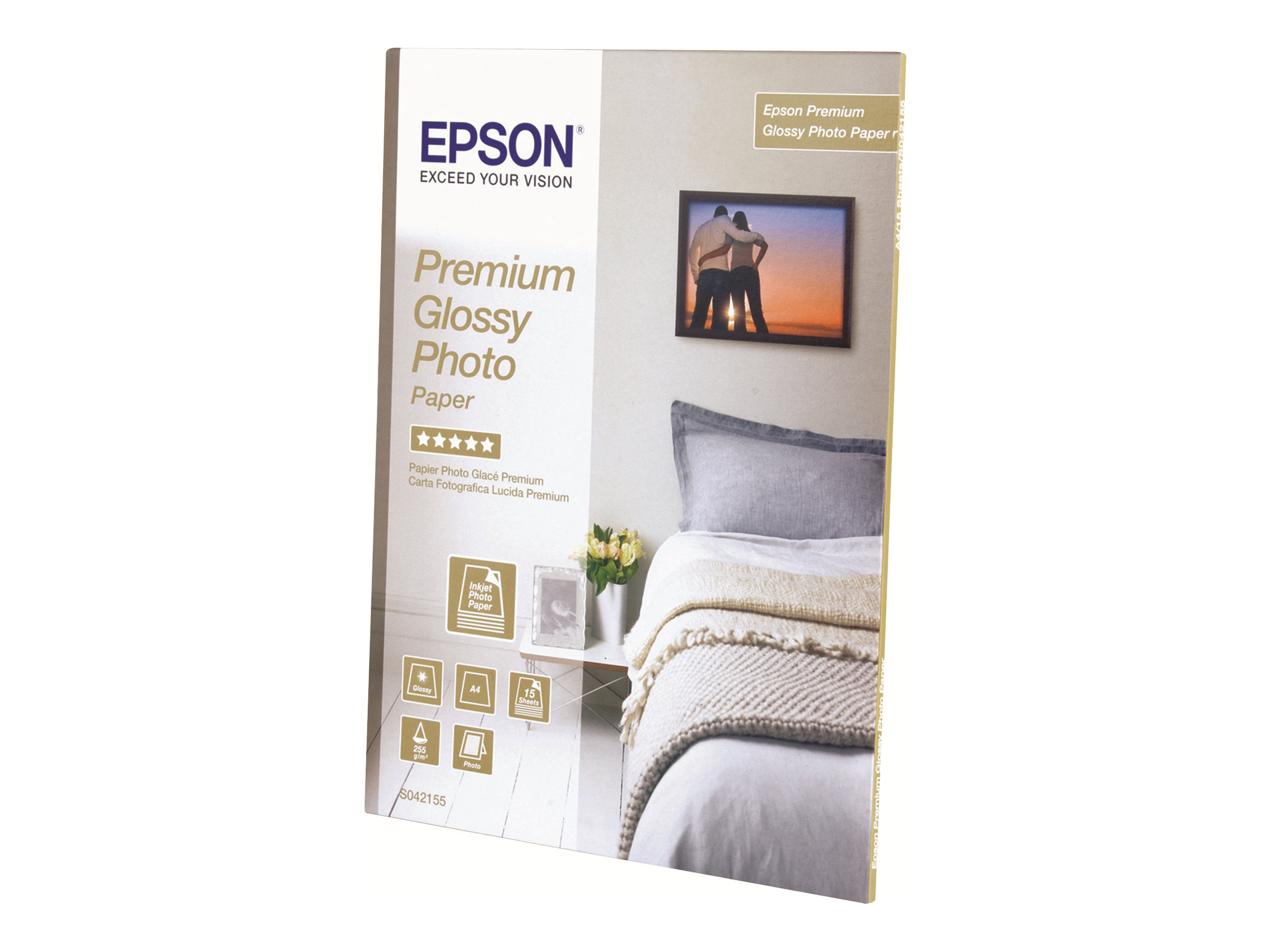 Epson Premium Glossy Photo Paper - Glnzend - harzbeschichtet - hochwei - Rolle (40,6 cm x 30,5 m)