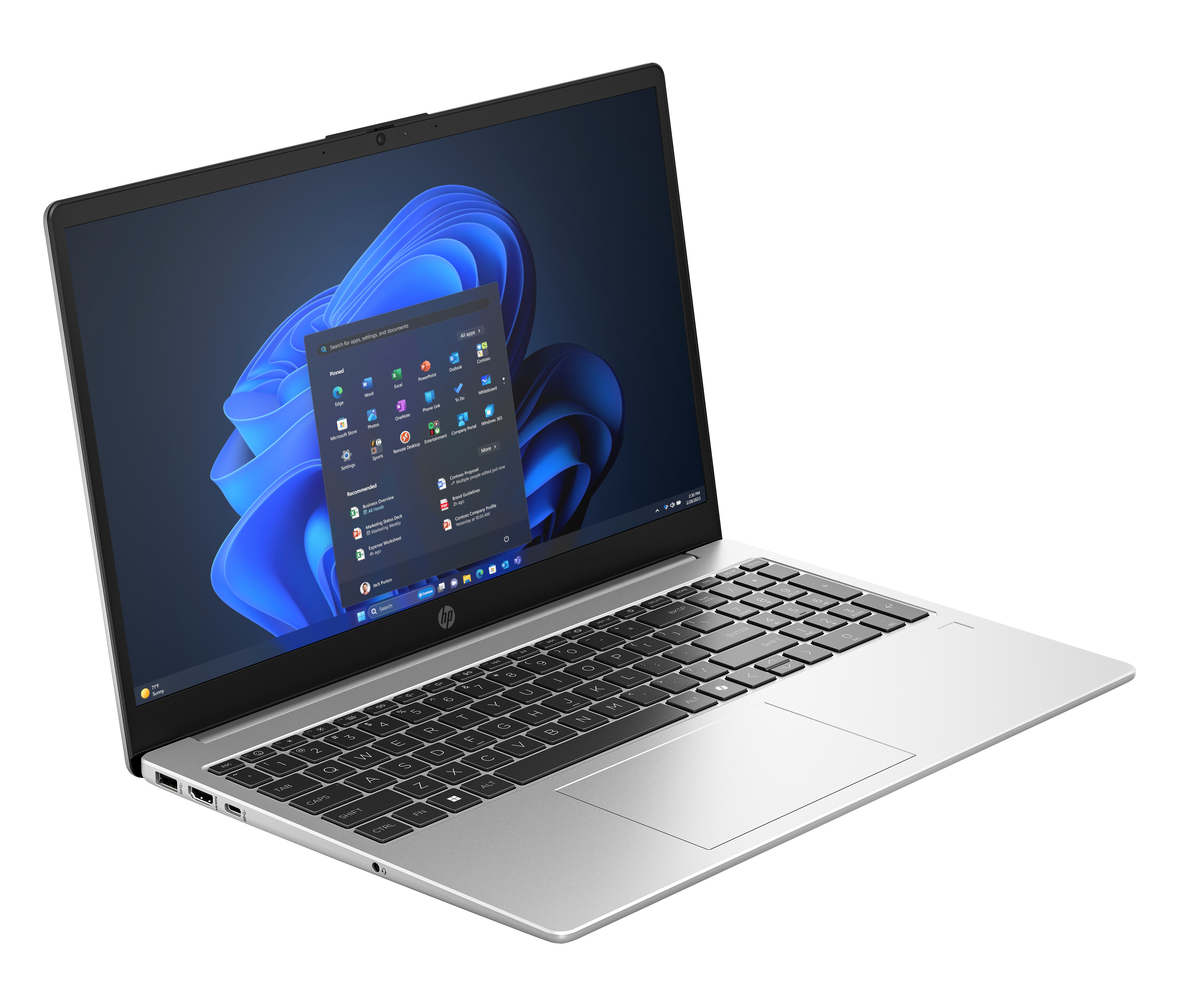 HP 255R G10 Notebook - AMD Ryzen 5 7535U / 2.9 GHz - Win 11 Pro - Radeon 660M - 16 GB RAM - 512 GB SSD NVMe - 39.6 cm (15.6)
