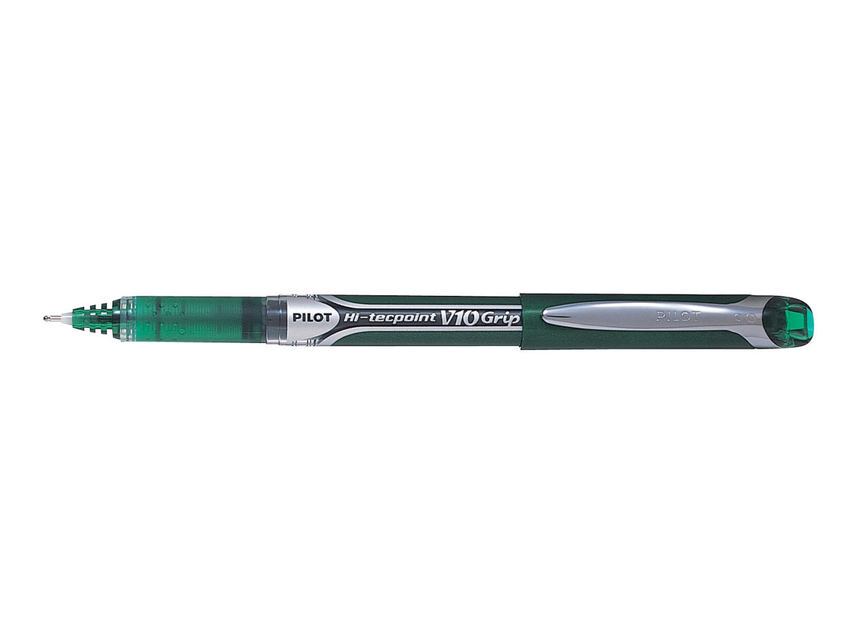 PILOT PEN Hi-Tecpoint Grip V10 Tintenroller gruen/transparent 0.7 mm Schreibfarbe gruen 1 St.