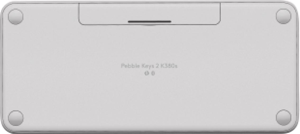 Logitech Pebble Keys 2 K380s teclado Universal RF Wireless + Bluetooth QWERTY Dans, Finlands, Noruego, Sueco Blanco