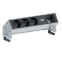 Bachmann DESK2 3xUTE 45 1xABD 902.404Strom 0.2m GST18 Inox lackiert