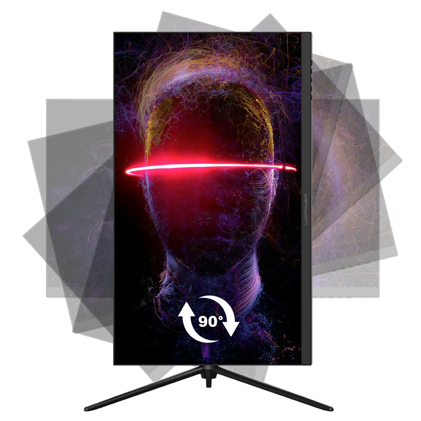 LC-Power LC-M27-4K-UHD-144-V2 �cran plat de PC 68,6 cm (27) 3840 x 2160 pixels 4K Ultra HD LCD Noir