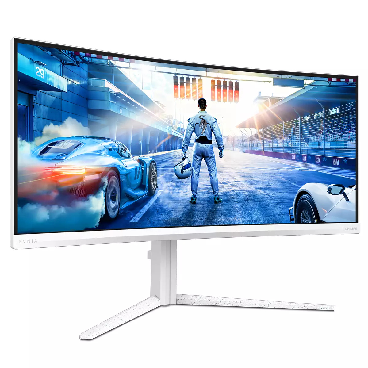 Philips 34IN 21:9 FAST VA 200HZ 3440X14 40 HAS 130MM HDMI X 2X 2.0 DP X computer monitor 86.4 cm (34) 3440 x 1440 pixels White