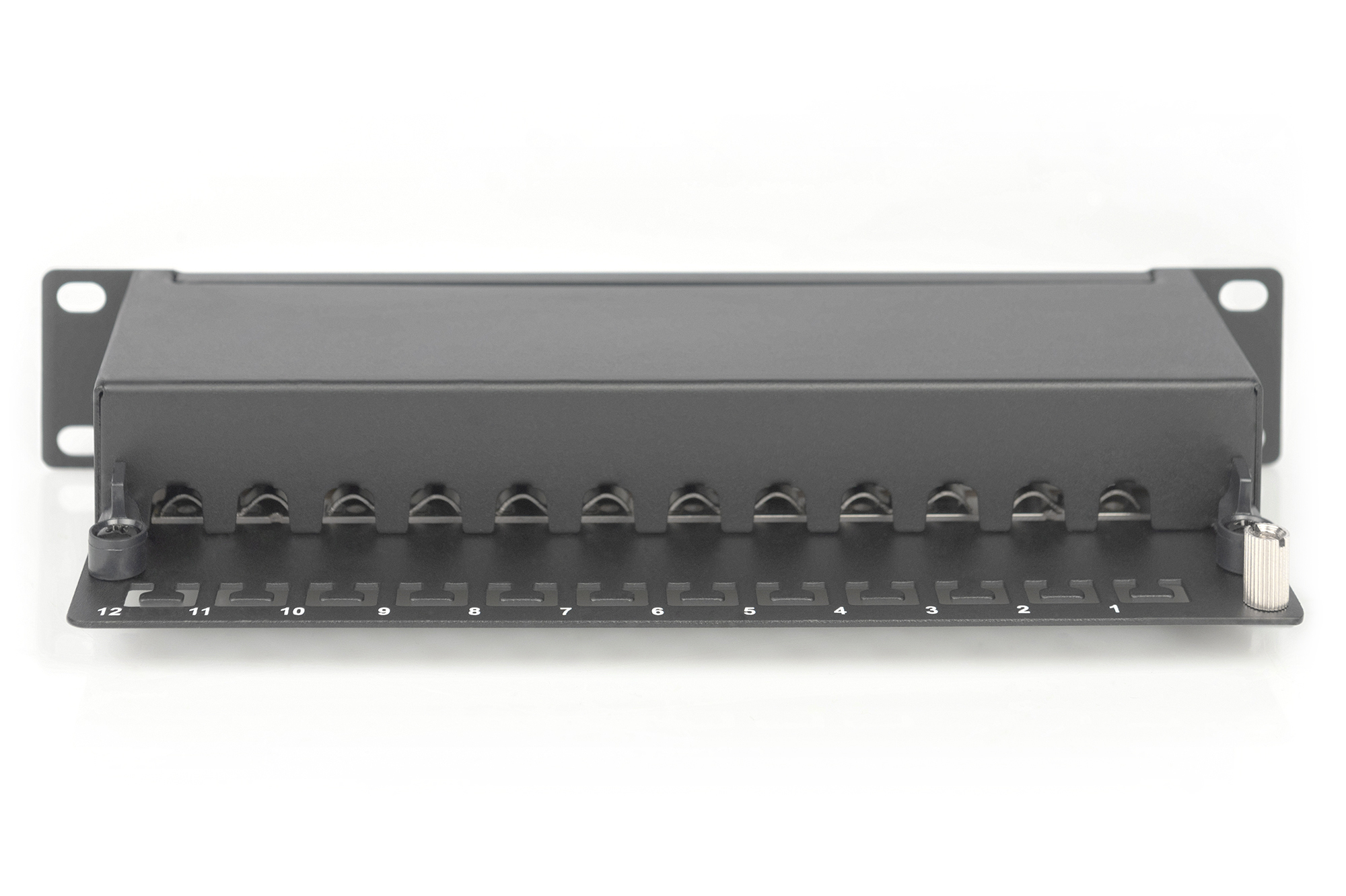 DIGITUS CAT 6, Klasse E Patch Panel, geschirmt, schwarz