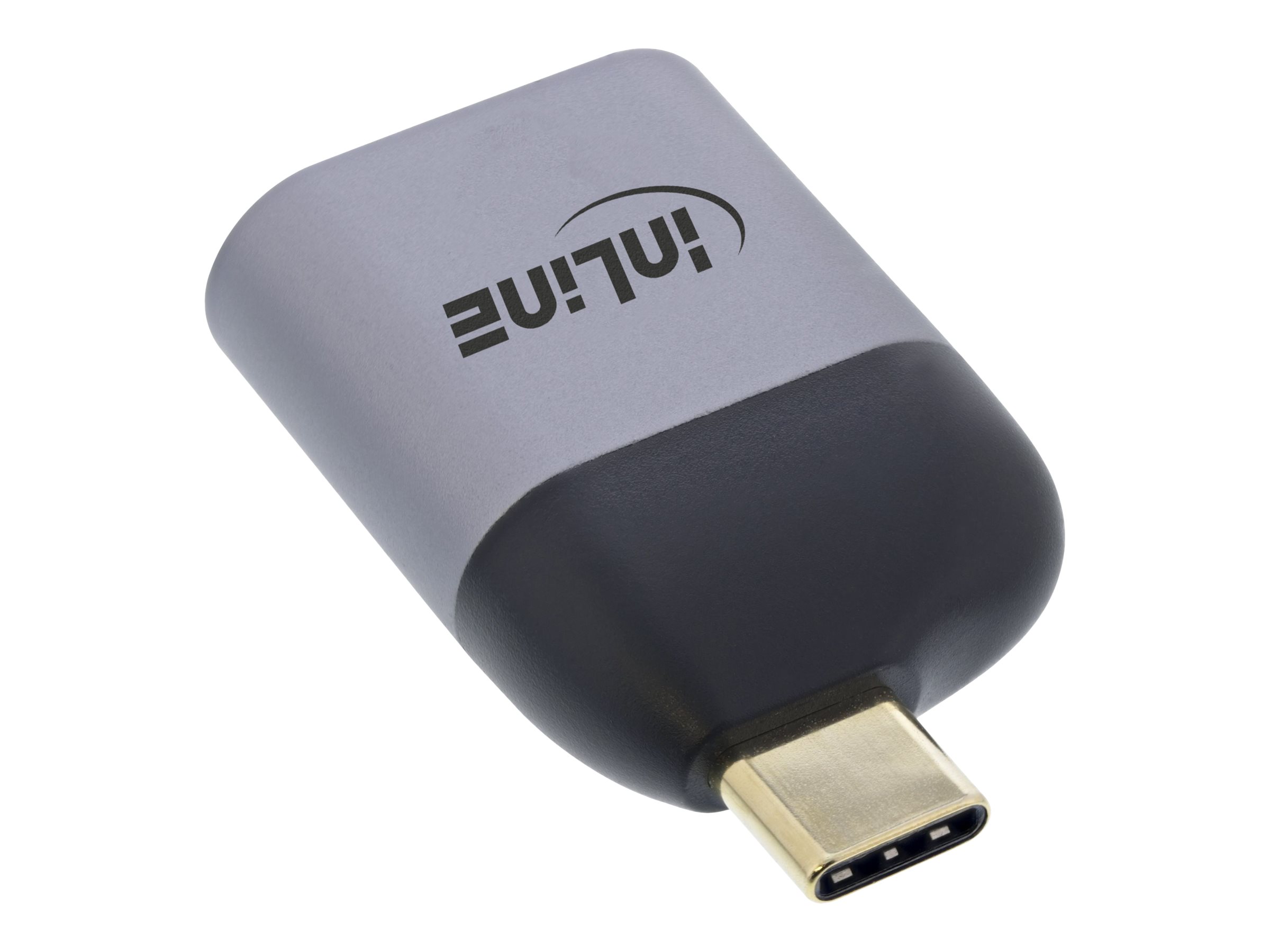 InLine 64106D Adaptador gr�fico USB 7680 x 4320 Pixeles Gris