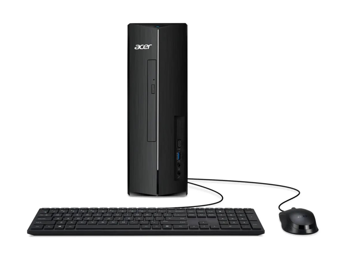 Acer Aspire XC-1785 - Compact Tower - Core i3 i3-14100 / 3.5 GHz - RAM 16 GB - SSD 1.024 TB - UHD Graphics 730 - Wi-Fi 6E, Bluetooth, 1GbE - WLAN: 802.11a/b/g/n/ac/ax (Wi-Fi 6E)