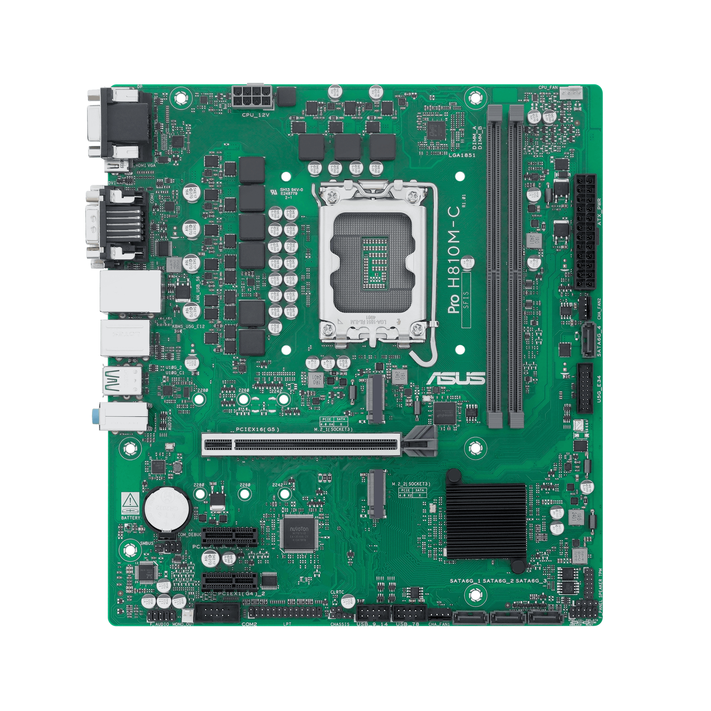 ASUS PRO H810M-C-CSM Intel H810 LGA 1851 (Socket V1) micro ATX