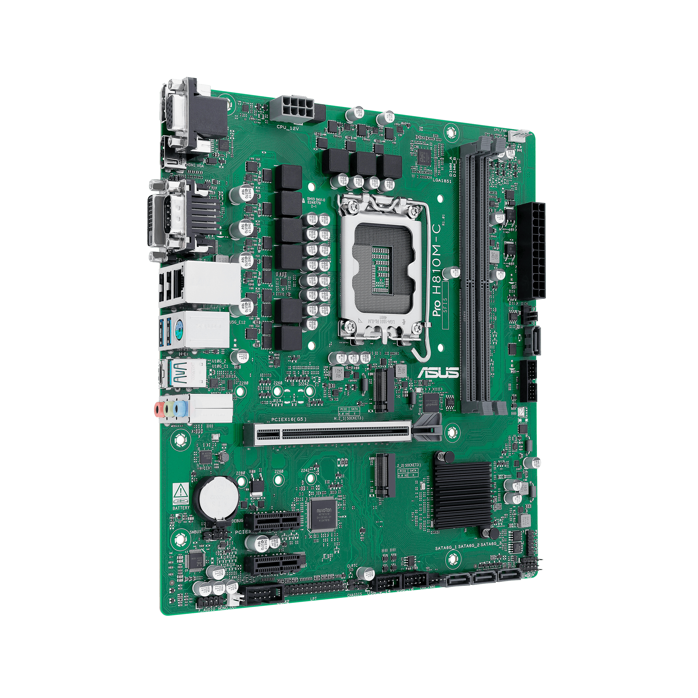 ASUS PRO H810M-C-CSM Intel H810 LGA 1851 (Socket V1) micro ATX